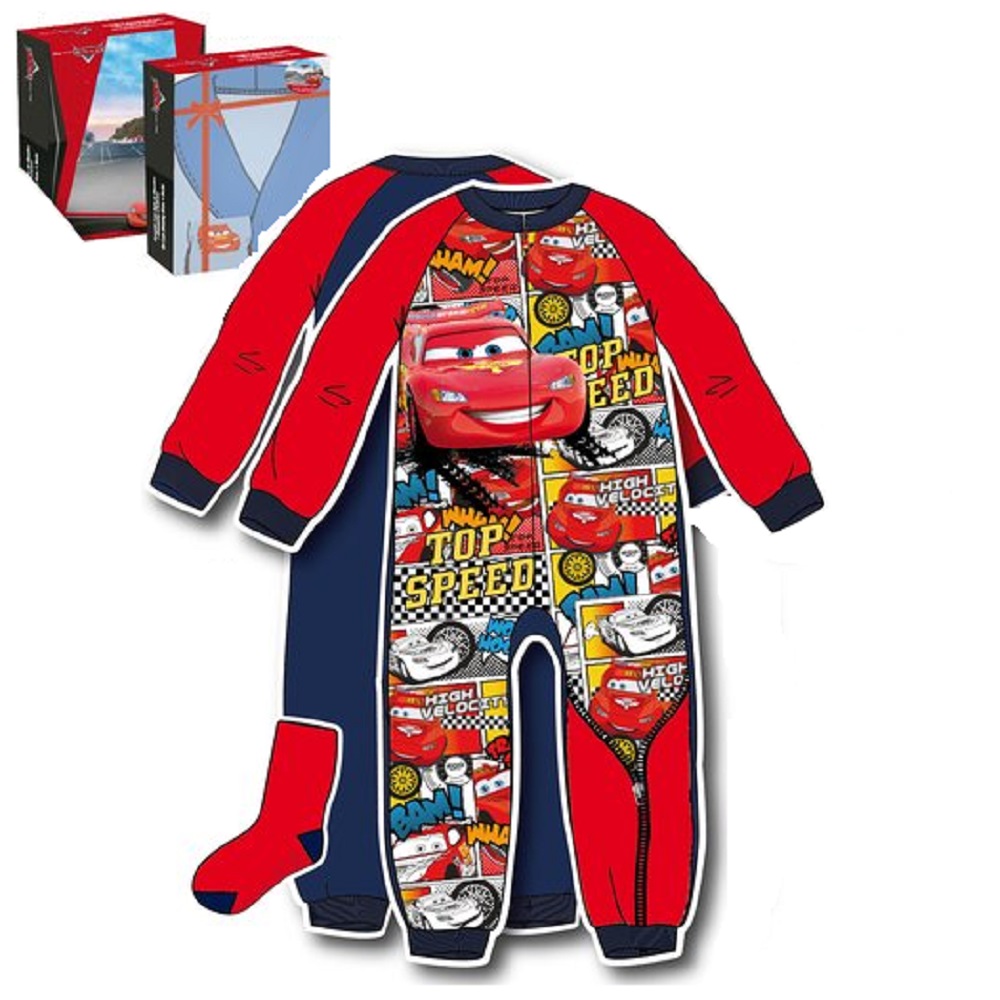 Combinaison pyjama Cars et chaussettes intrieur